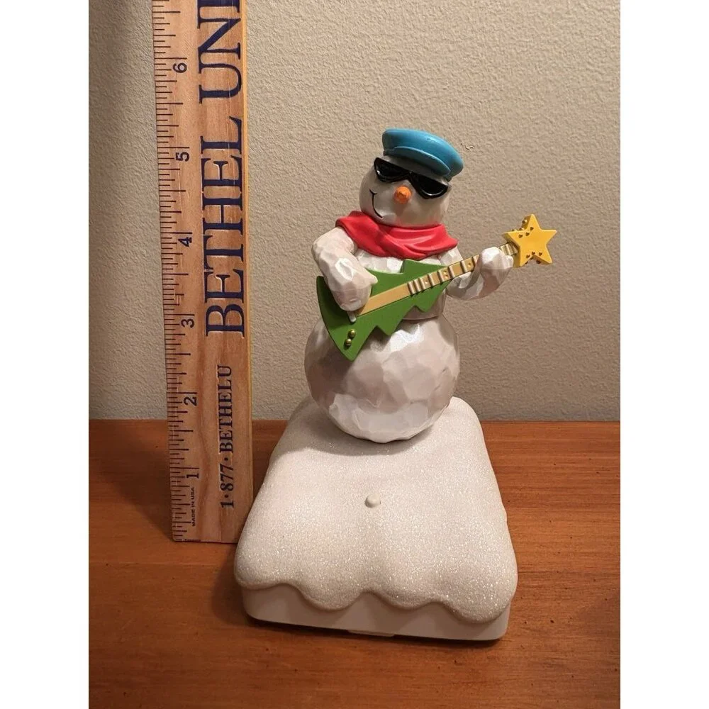 2 Hallmark 2010 Wireless Snowman Band Working Keyboard Ken Guitar Freddy - Picture 8 of 8